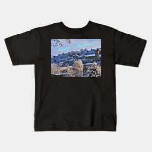 Ironbridge Village Winter Scene Kids T-Shirt